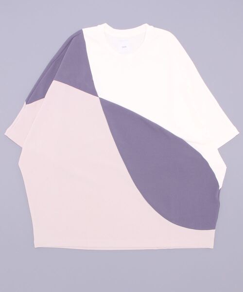 Lui's（ルイス）の「配色パターン切替カットソー（Tシャツ/カットソー・メンズ・ホワイト/ブラック・FREE）」の4枚目の写真