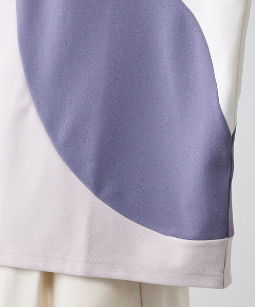 Lui's（ルイス）の「配色パターン切替カットソー（Tシャツ/カットソー・メンズ・ホワイト/ブラック・FREE）」の8枚目の写真