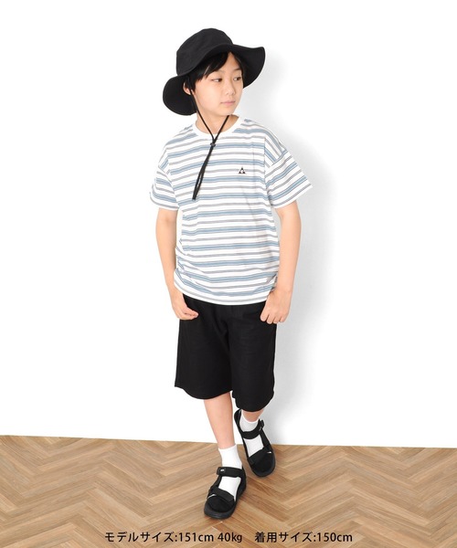 GLAZOS(グラソス)の「パナマ織り・ベイカーポケットハーフパンツ(その他パンツ・キッズ・ブラック/ベージュ・160cm/150cm/130cm/140cm/170cm)」の8枚目の写真