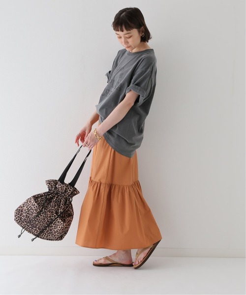 JOURNAL STANDARD relume(ジャーナルスタンダード レリューム)の「コットンティアードスカート(スカート・レディース・ブラック/ラスタ・FREE)」の9枚目の写真
