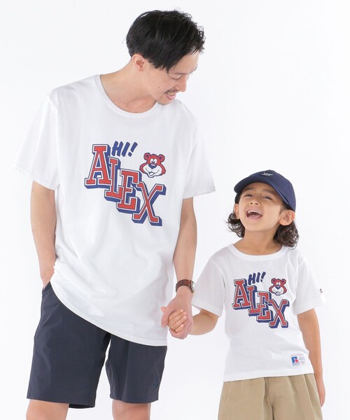 Russell Athletic(ラッセルアスレティック)の「【WEB限定】【SHIPS KIDS別注】RUSSELL ATHLETIC:プリントTEE(100~150cm)(Tシャツ/カットソー・キッズ・ホワイト/ライトブルー/ブラック/ネイビー/グレー/イエロー/レッド・100/110/120/130/140/150)」の1枚目の写真
