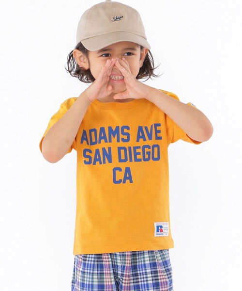 Russell Athletic(ラッセルアスレティック)の「【WEB限定】【SHIPS KIDS別注】RUSSELL ATHLETIC:プリントTEE(100~150cm)(Tシャツ/カットソー・キッズ・ホワイト/ライトブルー/ブラック/ネイビー/グレー/イエロー/レッド・100/110/120/130/140/150)」の6枚目の写真