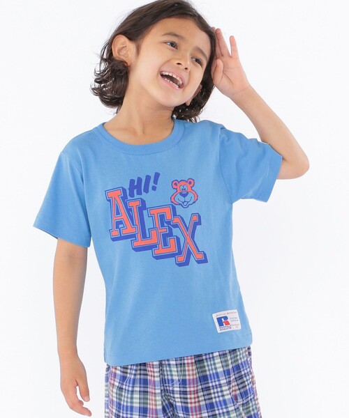 Russell Athletic(ラッセルアスレティック)の「【WEB限定】【SHIPS KIDS別注】RUSSELL ATHLETIC:プリントTEE(100~150cm)(Tシャツ/カットソー・キッズ・ホワイト/ライトブルー/ブラック/ネイビー/グレー/イエロー/レッド・100/110/120/130/140/150)」の4枚目の写真
