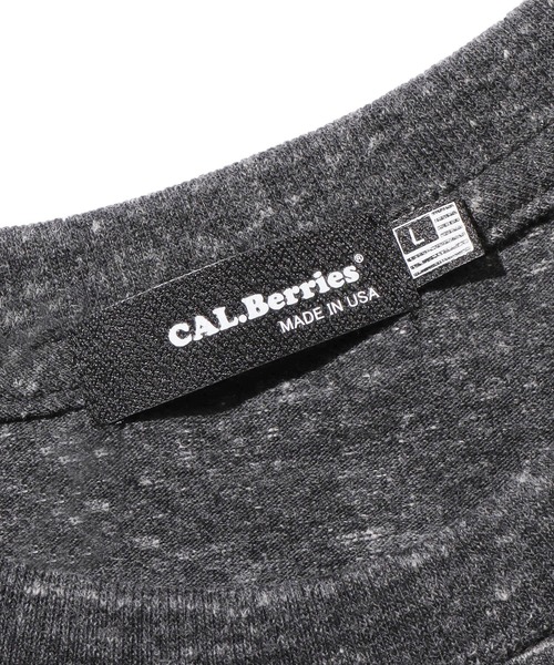 CAL.Berries(カルベリーズ)の「CAL.Berries/カルベリーズ CAL EASY CREW W/PKT UNISEX クルーネックT 半袖 ポケットTシャツ(Tシャツ/カットソー・メンズ・オフホワイト/ブラック/グレー・L/S/M)」の8枚目の写真