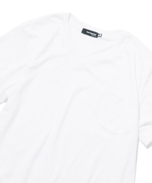CAL.Berries(カルベリーズ)の「CAL.Berries/カルベリーズ CAL EASY CREW W/PKT UNISEX クルーネックT 半袖 ポケットTシャツ(Tシャツ/カットソー・メンズ・オフホワイト/ブラック/グレー・L/S/M)」の9枚目の写真