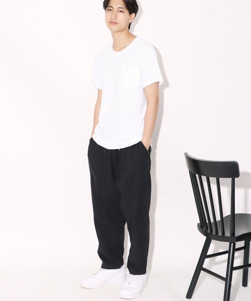 CAL.Berries(カルベリーズ)の「CAL.Berries/カルベリーズ CAL EASY CREW W/PKT UNISEX クルーネックT 半袖 ポケットTシャツ(Tシャツ/カットソー・メンズ・オフホワイト/ブラック/グレー・L/S/M)」の19枚目の写真