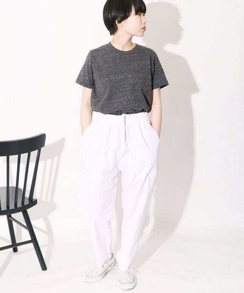 CAL.Berries(カルベリーズ)の「CAL.Berries/カルベリーズ CAL EASY CREW W/PKT UNISEX クルーネックT 半袖 ポケットTシャツ(Tシャツ/カットソー・メンズ・オフホワイト/ブラック/グレー・L/S/M)」の20枚目の写真