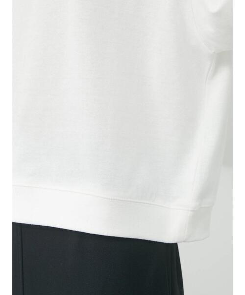 Green　Parks（グリーンパークス）の「パフスリーブロゴTシャツ（Tシャツ/カットソー・レディース・チャコールグレー/オフホワイト/ブルー系その他7・FREE）」の11枚目の写真