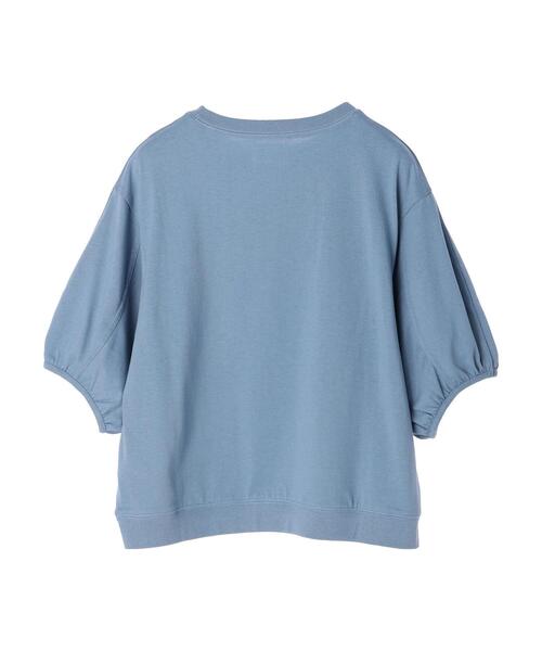 Green　Parks（グリーンパークス）の「パフスリーブロゴTシャツ（Tシャツ/カットソー・レディース・チャコールグレー/オフホワイト/ブルー系その他7・FREE）」の13枚目の写真