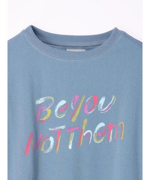 Green　Parks（グリーンパークス）の「パフスリーブロゴTシャツ（Tシャツ/カットソー・レディース・チャコールグレー/オフホワイト/ブルー系その他7・FREE）」の14枚目の写真