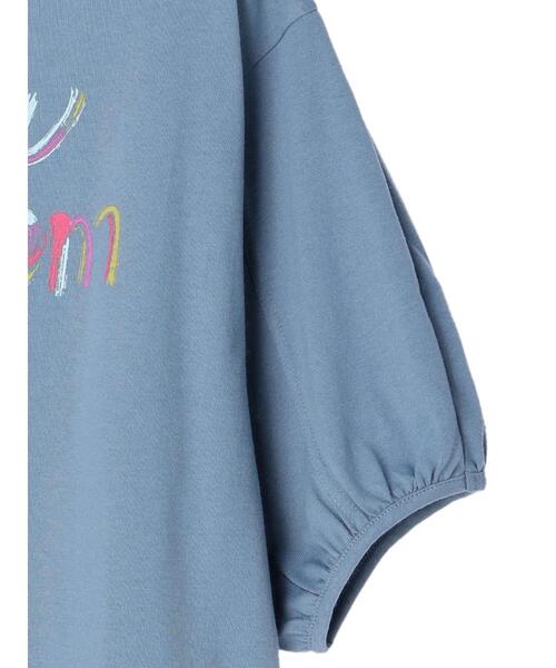 Green　Parks（グリーンパークス）の「パフスリーブロゴTシャツ（Tシャツ/カットソー・レディース・チャコールグレー/オフホワイト/ブルー系その他7・FREE）」の15枚目の写真