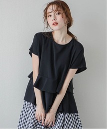 フレンチスリープティアードブラウス