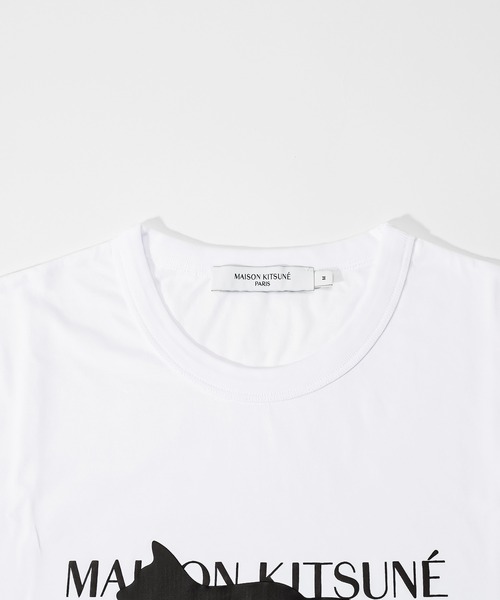 Maison Kitsune(メゾンキツネ)の「MAISON KITSUNE FOX STAMP CLASSIC TEE-SHIRT メゾン キツネ フォックス スタンプ プリント 半袖 Tシャツ(Tシャツ/カットソー・レディース・ホワイト/オフホワイト・MEDIUM/LARGE/SMALL/X-SMALL)」の11枚目の写真