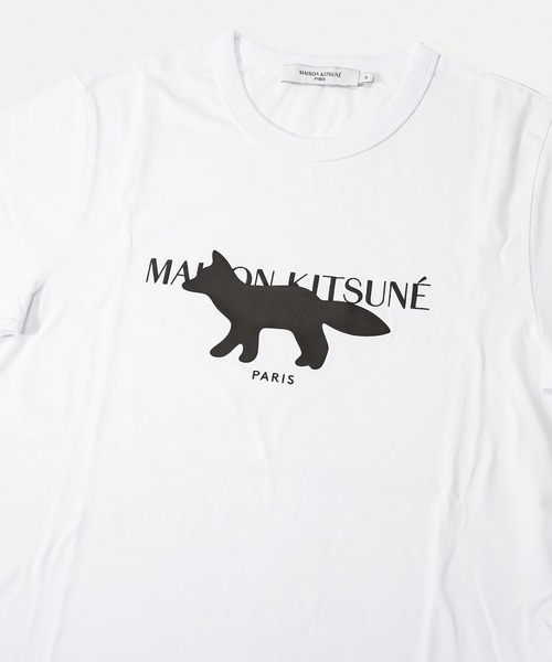 MAISON KITSUNÉ アートプリント Tシャツ MAISON KITSUNE メゾンキツネ Tシャツ プリント Sサイズ 水色