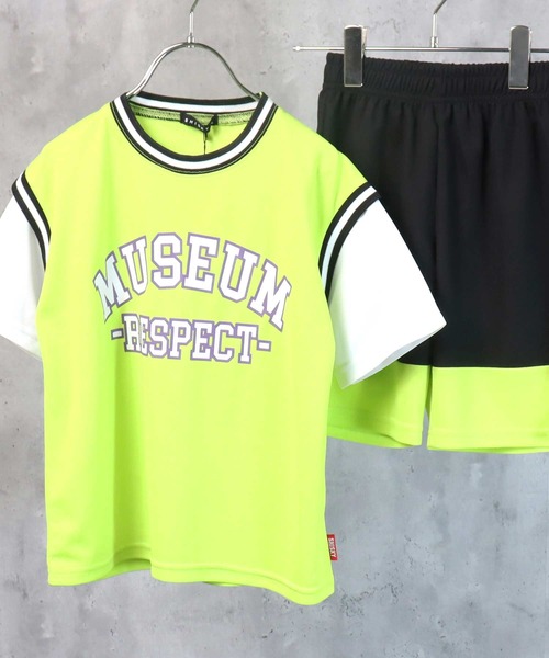 ビッグシルエット フェイクレイヤード バスケタンク風 Tシャツ ショーパンツ セットアップ キッズ Tシャツ カットソー The Casual カジュアル のファッション通販 Zozotown