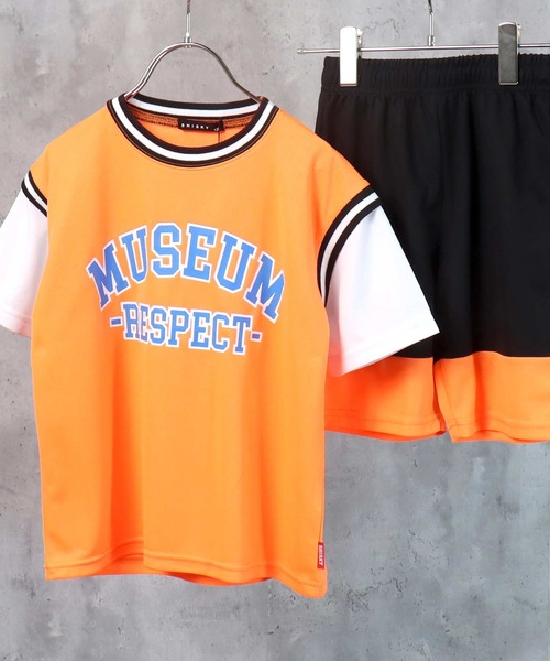 ビッグシルエット フェイクレイヤード バスケタンク風 Tシャツ ショーパンツ セットアップ キッズ Tシャツ カットソー The Casual カジュアル のファッション通販 Zozotown