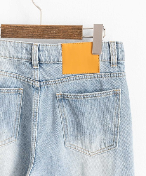Ressaca(レサーカ)の「ダメージ加工 フレアウォッシュデニムパンツ ルーズシルエット(デニムパンツ・レディース・ブルー・S/M/L)」の17枚目の写真