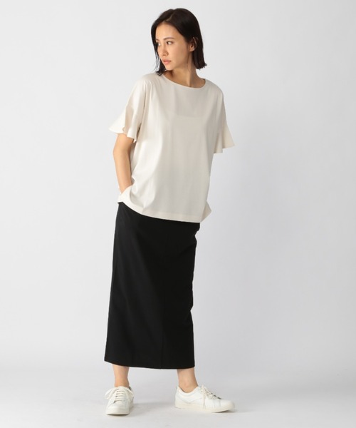 BARNYARDSTORM（バンヤードストーム）の「BARNYARDSTORM / フレアスリーブプルオーバー（Tシャツ/カットソー・レディース・ブラック/ライトイエロー/チャコール・FREE）」の21枚目の写真