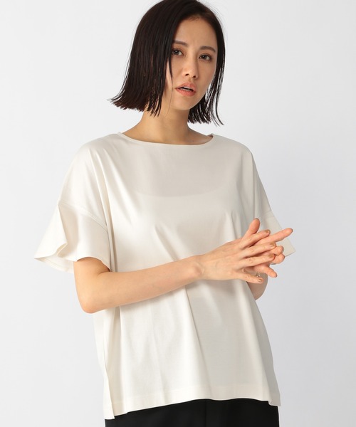 BARNYARDSTORM（バンヤードストーム）の「BARNYARDSTORM / フレアスリーブプルオーバー（Tシャツ/カットソー・レディース・ブラック/ライトイエロー/チャコール・FREE）」の18枚目の写真