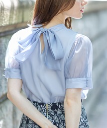tocco closet | 前後２WAYボウタイリボンシアーブラウス(シャツ/ブラウス)