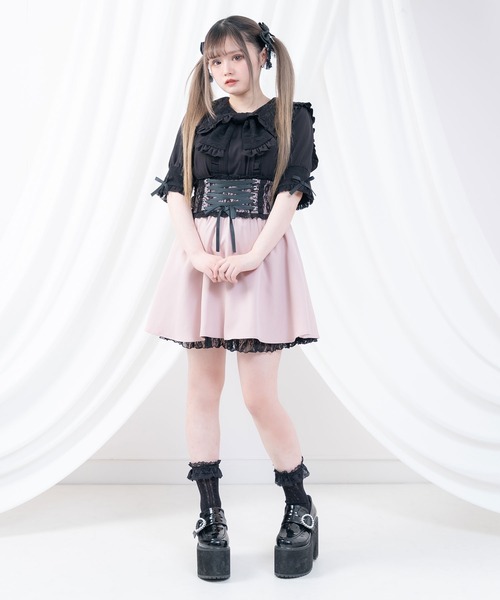 DearMyLove(ディアマイラブ)の「レースリボンデザインセーラーブラウス(シャツ/ブラウス・レディース・ベビーピンク/ホワイト/ブラック/ホワイト×ブラック・LARGE/XX-LARGE/MEDIUM/X-LARGE)」の13枚目の写真