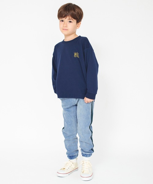 BRANSHES(ブランシェス)の「【サイドライン入り】ジョガーパンツ(スウェットパンツ・キッズ・ブルー/ブラック・120/110/130/100/90/160/140/150)」の15枚目の写真