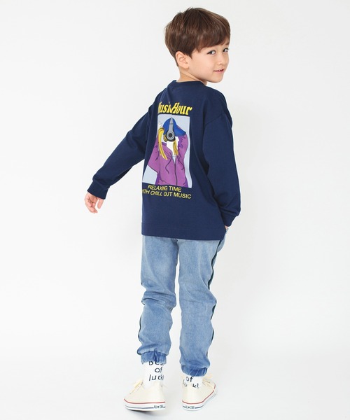 BRANSHES(ブランシェス)の「【サイドライン入り】ジョガーパンツ(スウェットパンツ・キッズ・ブルー/ブラック・120/110/130/100/90/160/140/150)」の16枚目の写真