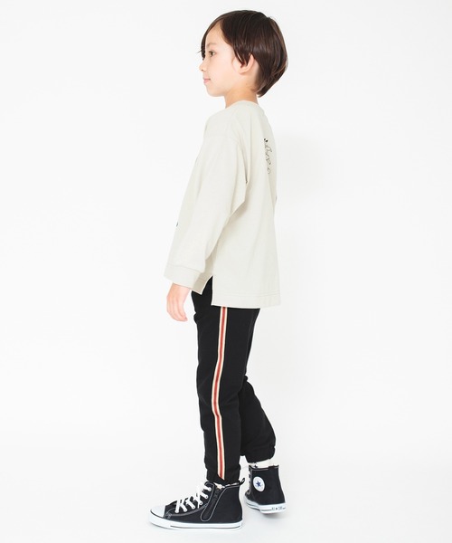 BRANSHES(ブランシェス)の「【サイドライン入り】ジョガーパンツ(スウェットパンツ・キッズ・ブルー/ブラック・120/110/130/100/90/160/140/150)」の5枚目の写真