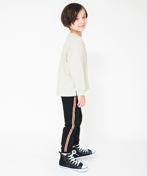 BRANSHES(ブランシェス)の「【サイドライン入り】ジョガーパンツ(スウェットパンツ・キッズ・ブルー/ブラック・120/110/130/100/90/160/140/150)」の4枚目の写真