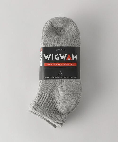 WIGWAM（ウィグワム）の「＜WIGWAM＞ S60 QUARTER 3PAC SOCKS GRAY/ソックス（ソックス/靴下・メンズ・ライトグレー・M）」の2枚目の写真