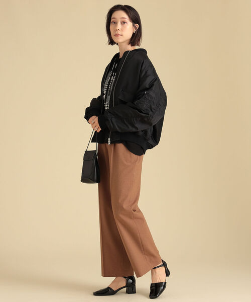 Ray BEAMS（レイビームス）の「Ray BEAMS / MA-1 タイプ ブルゾン（MA-1・レディース・ブラック/オフホワイト/オリーブ・1/0）」の15枚目の写真