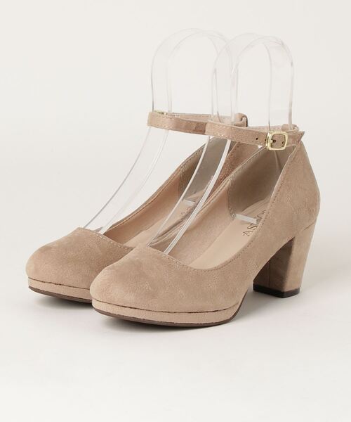 ASTORIA ODIER(アストリアオディール)の「プラットフォームアンクルパンプス(パンプス・レディース・ブラック/ベージュ・SMALL/MEDIUM/LARGE)」の1枚目の写真