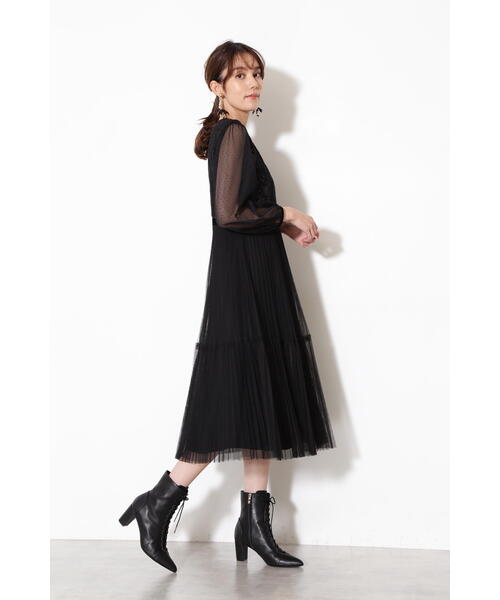 JILL STUART(ジルスチュアート)の「◆《Endy ROBE》ブレンダワンピース(ワンピース・レディース・ピンク/ブラック・0/4/2)」の6枚目の写真