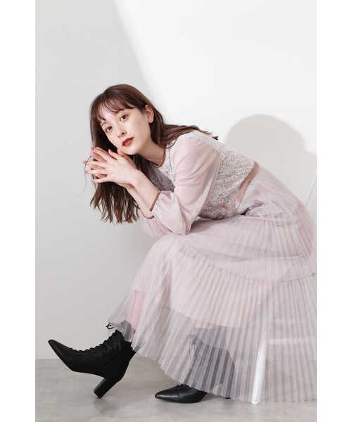 JILL STUART(ジルスチュアート)の「◆《Endy ROBE》ブレンダワンピース(ワンピース・レディース・ピンク/ブラック・0/4/2)」の3枚目の写真
