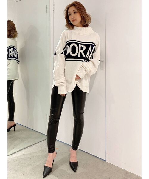 GYDA（ジェイダ）の「ADORABLE ベロアモールニットトップス（ニット/セーター・レディース・オフホワイト/グレー/マスタード・FREE）」の10枚目の写真