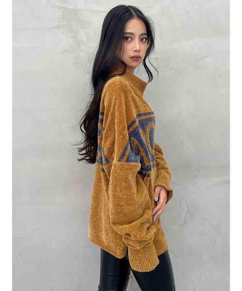 GYDA（ジェイダ）の「ADORABLE ベロアモールニットトップス（ニット/セーター・レディース・オフホワイト/グレー/マスタード・FREE）」の18枚目の写真