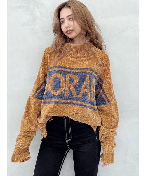 GYDA（ジェイダ）の「ADORABLE ベロアモールニットトップス（ニット/セーター・レディース・オフホワイト/グレー/マスタード・FREE）」の20枚目の写真