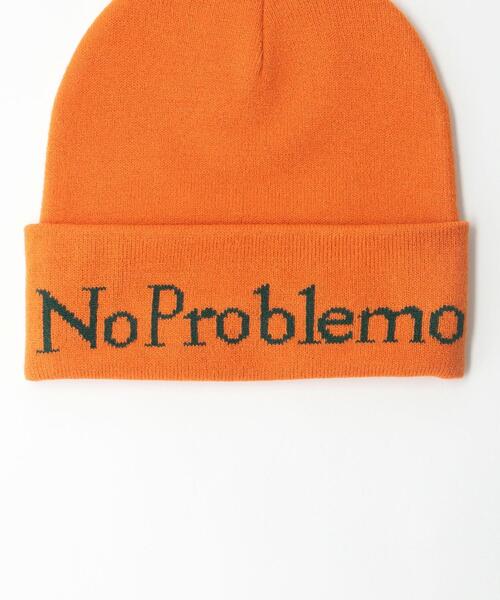 ARIES（アリーズ）の「＜ARIES＞ NO PROBLEMO BEANIE/ビーニー（ニットキャップ/ビーニー・メンズ・ブラック/オレンジ・FREE）」の4枚目の写真