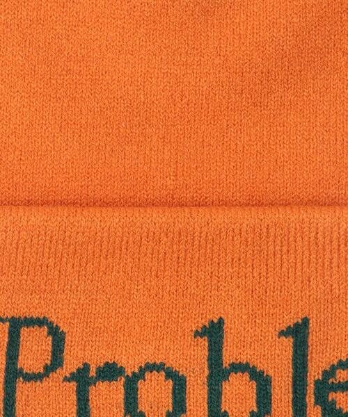 ARIES（アリーズ）の「＜ARIES＞ NO PROBLEMO BEANIE/ビーニー（ニットキャップ/ビーニー・メンズ・ブラック/オレンジ・FREE）」の5枚目の写真