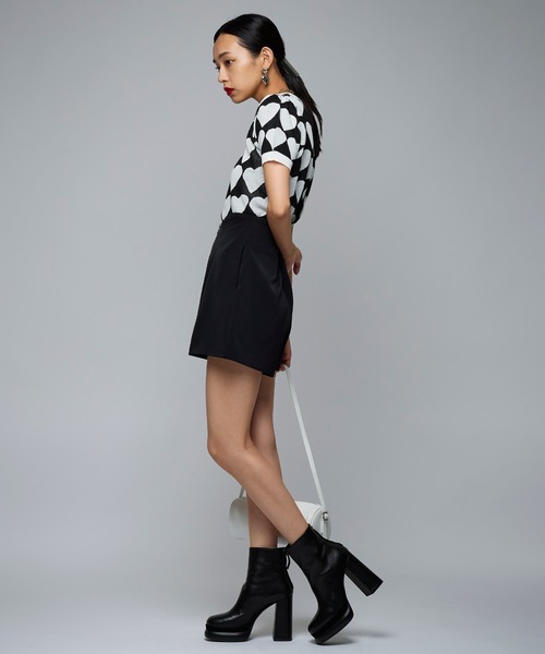 Narcissus（ナルシス）の「【Narcissus】ジップショートパンツ（その他パンツ・レディース・ホワイト/ブラック・FREE）」の4枚目の写真