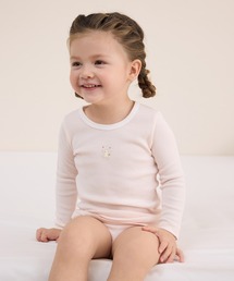 combimini（コンビミニ）の「長袖Tシャツ（ミジンボーダー）（Tシャツ/カットソー）」