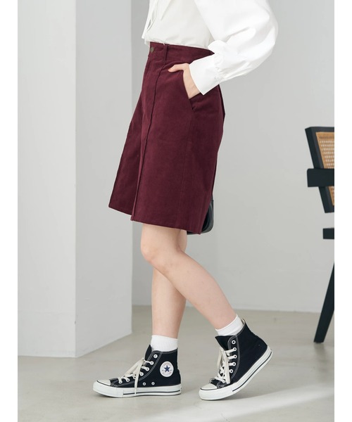 earth music&ecology（アースミュージックアンドエコロジー）の「コーデュロイショートパンツ（その他パンツ・レディース・ベージュ/ネイビー/ボルドー・S/M）」の17枚目の写真