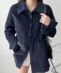 Doula Doula（ドゥーラドゥーラ）の「オーバーサイズコーデュロイシャツ（シャツ/ブラウス）」