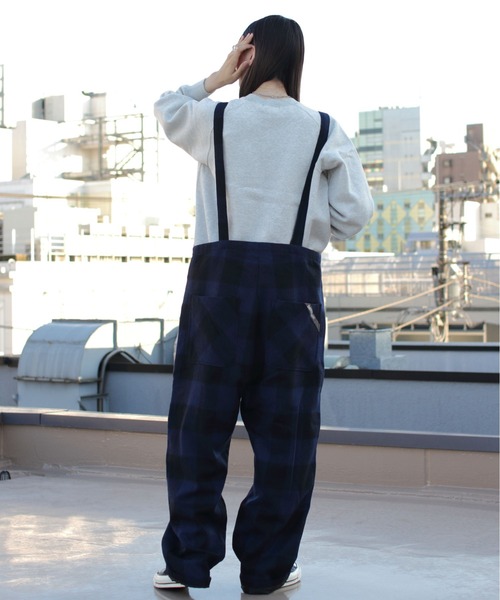 SMITH'S（スミス）の「SMITH'S/スミス　ポーレットオーバーオール　PAULETTE OVERALL　2575-0052（サロペット/オーバーオール・レディース・ネイビー/ブラウン・S）」の13枚目の写真