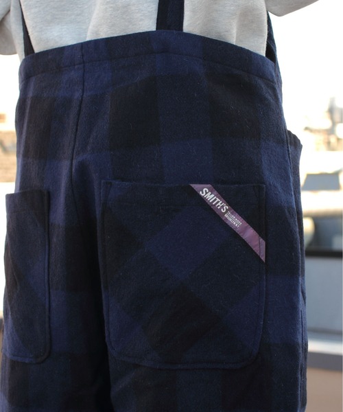SMITH'S（スミス）の「SMITH'S/スミス　ポーレットオーバーオール　PAULETTE OVERALL　2575-0052（サロペット/オーバーオール・レディース・ネイビー/ブラウン・S）」の16枚目の写真