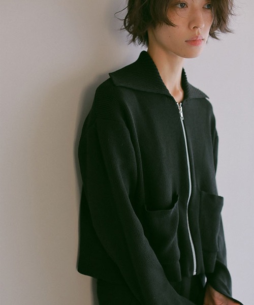 Ameri VINTAGE - ETRE TOKYO アンゴラニット カーディガン etre tokyo ワンピ ETRE TOKYO（エトレトウキョウ）の「セーラーカラーニット