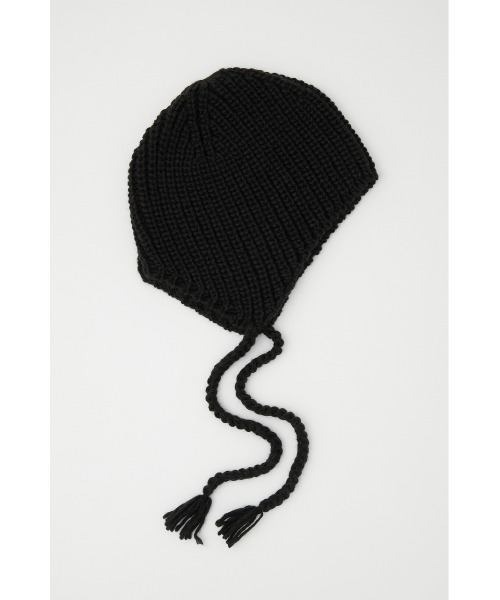 SLY（スライ）の「EARFLAP KNIT CAP イアーフラップ ニットキャップ ニット帽 ビーニー バラクラバ 付けフード（ニットキャップ/ビーニー・レディース・ブラック/マルチ/ライトイエロー・FREE）」の5枚目の写真