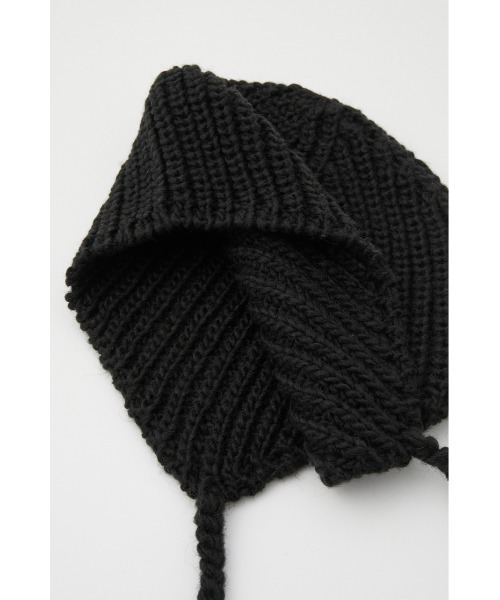 SLY（スライ）の「EARFLAP KNIT CAP イアーフラップ ニットキャップ ニット帽 ビーニー バラクラバ 付けフード（ニットキャップ/ビーニー・レディース・ブラック/マルチ/ライトイエロー・FREE）」の6枚目の写真