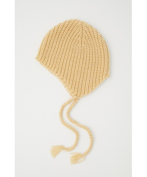 SLY（スライ）の「EARFLAP KNIT CAP イアーフラップ ニットキャップ ニット帽 ビーニー バラクラバ 付けフード（ニットキャップ/ビーニー・レディース・ブラック/マルチ/ライトイエロー・FREE）」の8枚目の写真