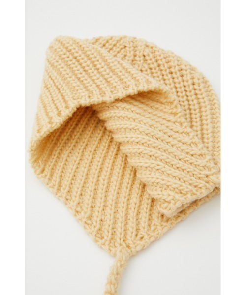 SLY（スライ）の「EARFLAP KNIT CAP イアーフラップ ニットキャップ ニット帽 ビーニー バラクラバ 付けフード（ニットキャップ/ビーニー・レディース・ブラック/マルチ/ライトイエロー・FREE）」の10枚目の写真